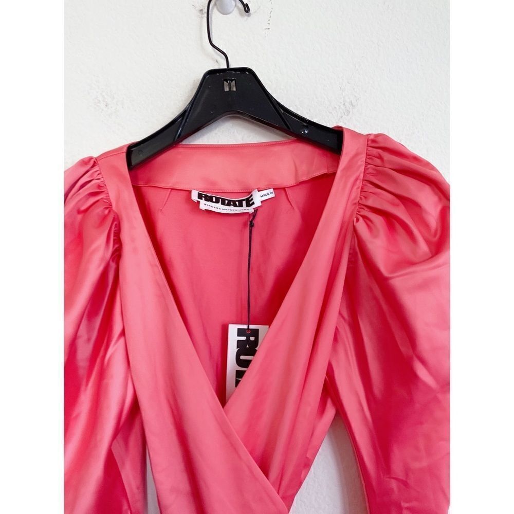 Rotate Number 31 satin Mini wrap Dress - Picture 11 of 12